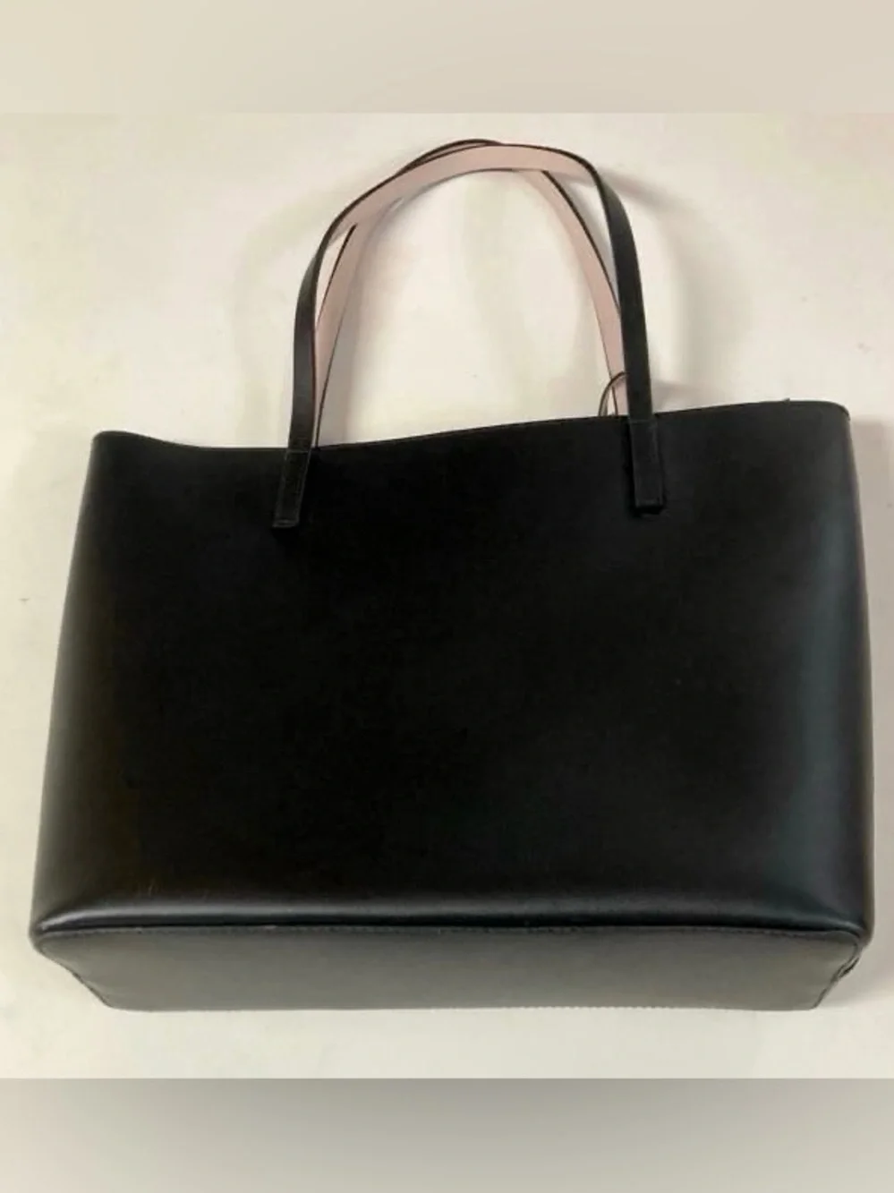 Kate Spade Black Structured Pink Bow Tote